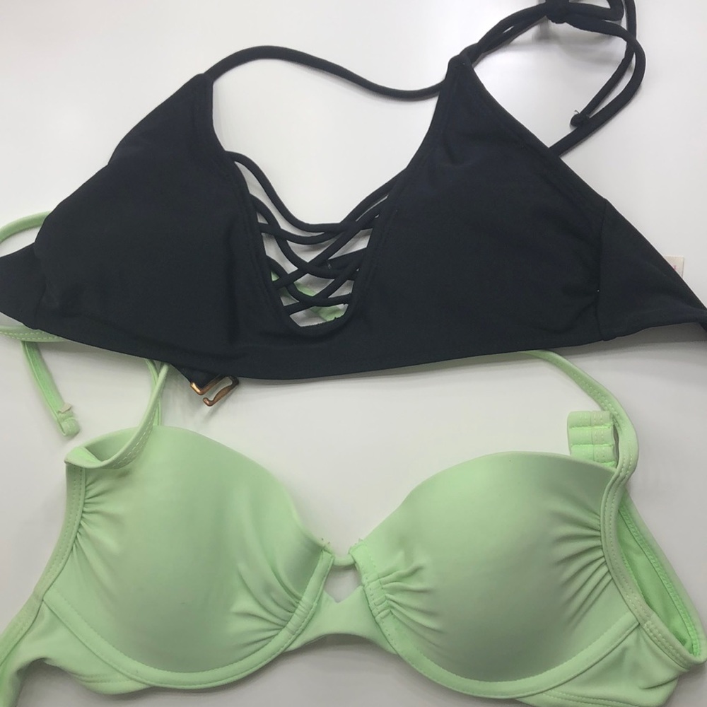 2 bikini tops